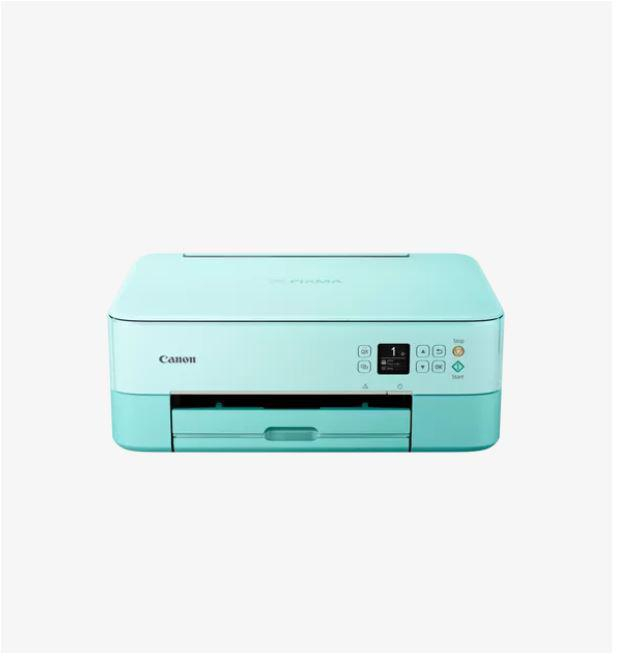 Multifunctional inkjet color Canon Pixma TS5353AGR Green, dimensiune A4 (Printare, Copiere, Scanare), viteza 13ipm alb-negru, 6.8ipm color, rezolutie 4800x1200 dpi, alimentare hartie 100 coli, imprima