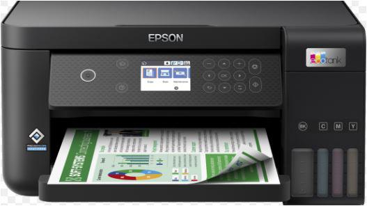Multifunctional inkjet color Epson EcoTank CISS L6260, dimensiune A4 (Printare,Copiere, Scanare), printare borderless, viteza 33ppm alb-negru, 20ppm color, rezolutie 4800x1200 dpi, alimentare hartie 2