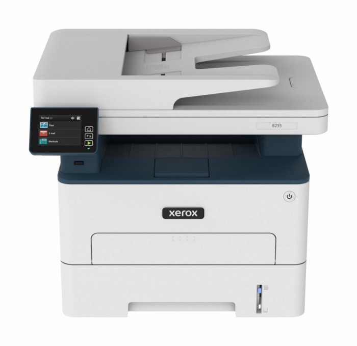 Multifunctional lase mono Xerox B235V_DNI Imprimare Copiere Scanare Fax, Dimensiune A4, Viteza 34 ppm, Rezolutie:Copiere: Pana la 600 x 600 dpi, ...