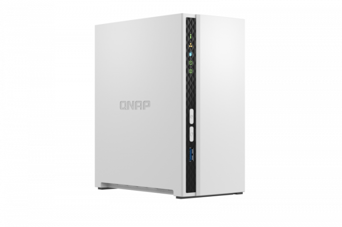 NAS QNAP 233 2-Bay, CPU ARM 2.0GHz Quad core, RAM 2GB, HDD 2.5 3.5 SATA 6Gbps (neincluse), LAN: 1 GigaLan, USB3.2 Gen1: 1 USB2.0: 1, tower, adaptor alimentare, garantie 2 ani