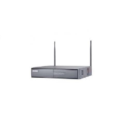 NVR Hikvison WI-FI 4 Canale DS-7604NI-L1 W,1 SATA interface, Up to 6 TB capacity for each disk, 1, RJ45 100M Ethernet interface, Rear panel: 2 A USB 2.0, 2 2MIMO. External antennas. PA and LNA module
