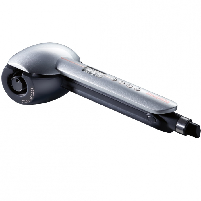 Ondulator Automat Ionic Curl Secret OPTIMUM BaByliss C1600E, 3 trepte de temperatura 180-230 C , Argintiu