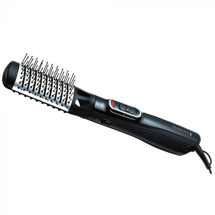 Perie cu aer cald Remington Airstyler Amaze AS1220, 1200 W, Ionizare, 3 Trepte de temperatura, Grila ceramica, Negru