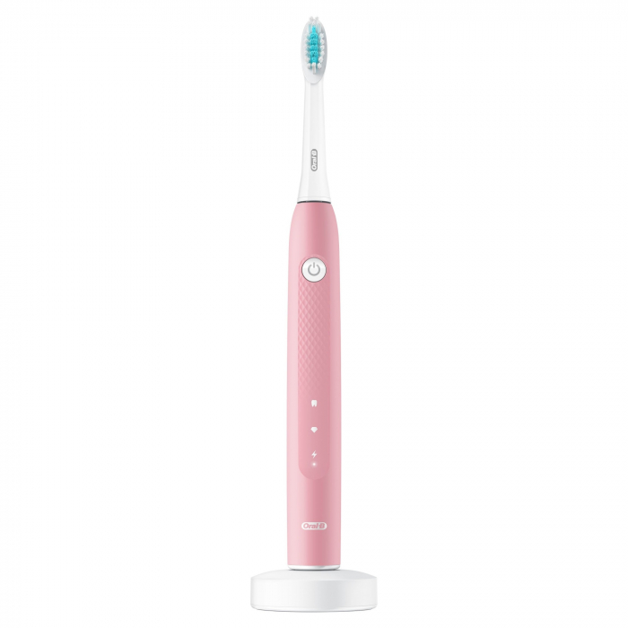 Periuta de dinti electrica, Oral-B Pulsonic Slim Clean 2000, roz alb