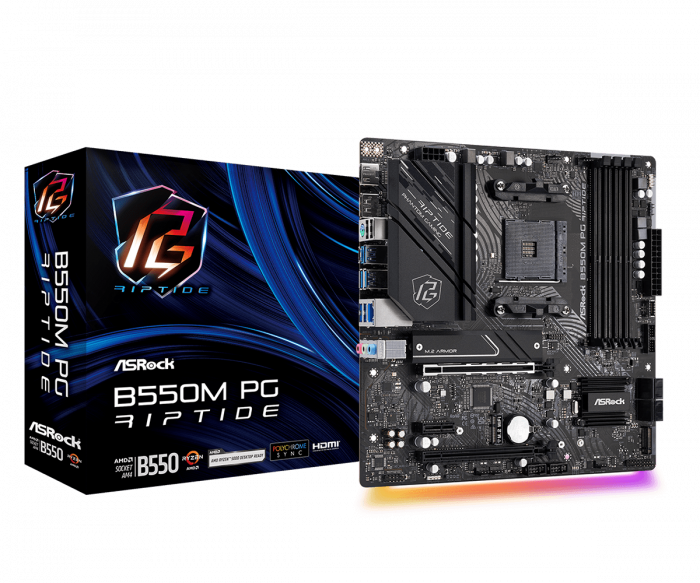 Placa de baza asrock b550m pg riptide am4