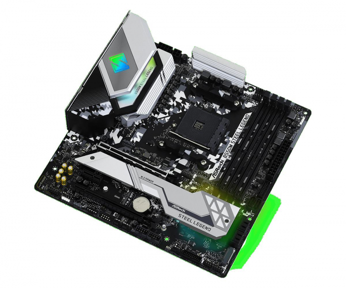 Placa de baza asrock b550m steel legend, socket am4