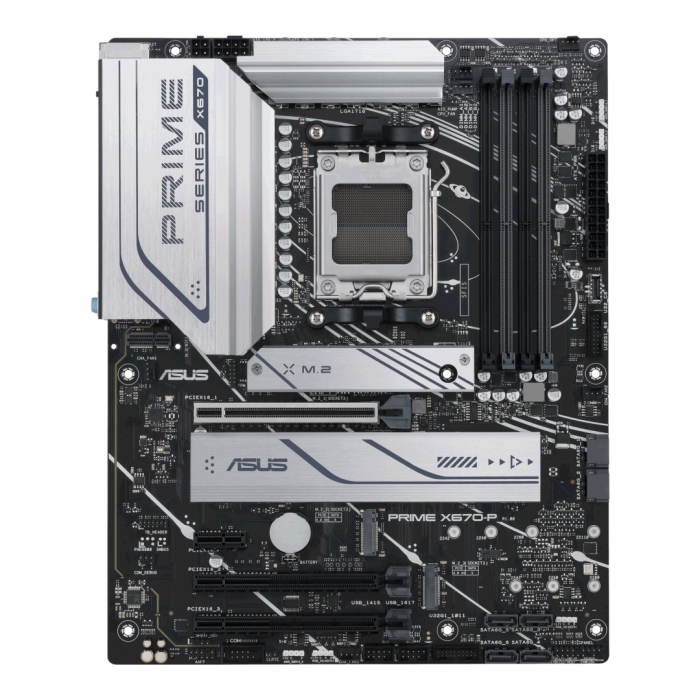Placa de baza Asus PRIME X670-P-CSM DDR5 AM5 CPU AMD Socket AM5 for AMD Ryzen, 7000 Series Desktop Processors Refer to www.asus.com for CPU support list. Chipset AMD X670 Chipset Memory 4 x DIMM,