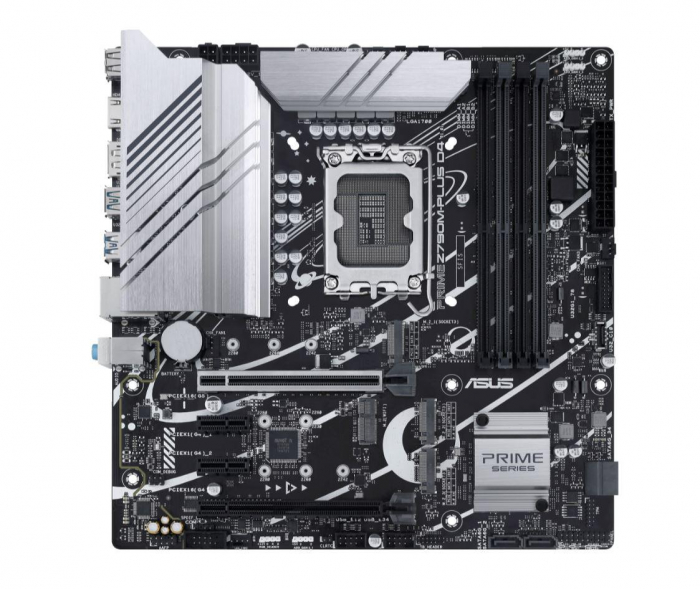 Placa de baza Asus PRIME Z790M-PLUS D4 LGA 1700, 4 x DDR4 DIMM dual channel, 2x PCI Express x16, 2x PCI x1, 3x M.2, 4x SATA 6Gb s, 8x USB, ATX