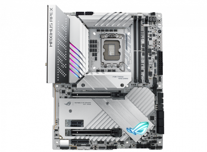 Placa de baza Asus ROG MAXIMUS Z790 APEX LGA1700, 2x DDR5, 2x PCIe 5.0 x16, 1x PCIe 4.0x4, 1x PCIe 4.0x1, 5x M.2, 6x SATA, WIFI 6E, ATX