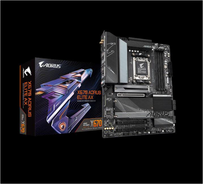 Placa de baza Gigabyte X670 AORUS ELITE AX AM5 General Recomandat pentru Gaming Da Format ATX Soclu procesor AM5 Producator chipset AMD Model chipset X670 Procesoare suportate AMD AM5 Socket Ryzen 70