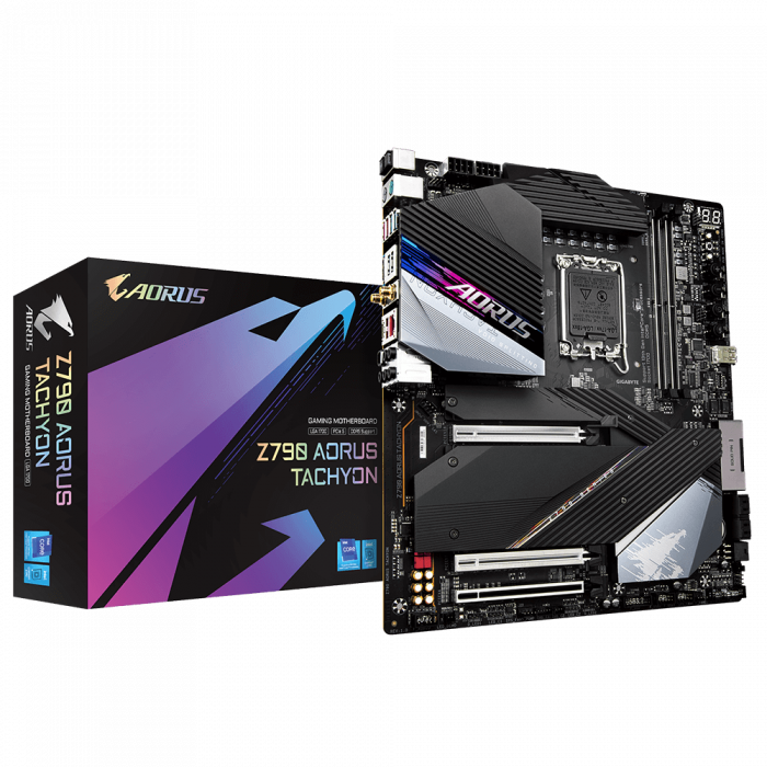 Placa de baza Gigabyte Z790 AORUS TACHYON, 2x DDR5 8333MHz, 1x HDMI, 3x PCIe x16, 2x M.2, WIFI 6E, 2.5Gbps LAN, E-ATX