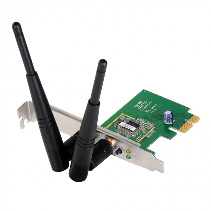 Placa de retea PCI Express Wireless N300, 2 antene 3dBi, EW-7612PIn V2 Edimax