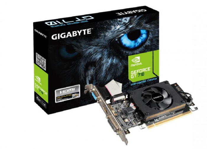 Placa video GIGABYTE GeForce GT 710, 2GB DDR3, 64-bit