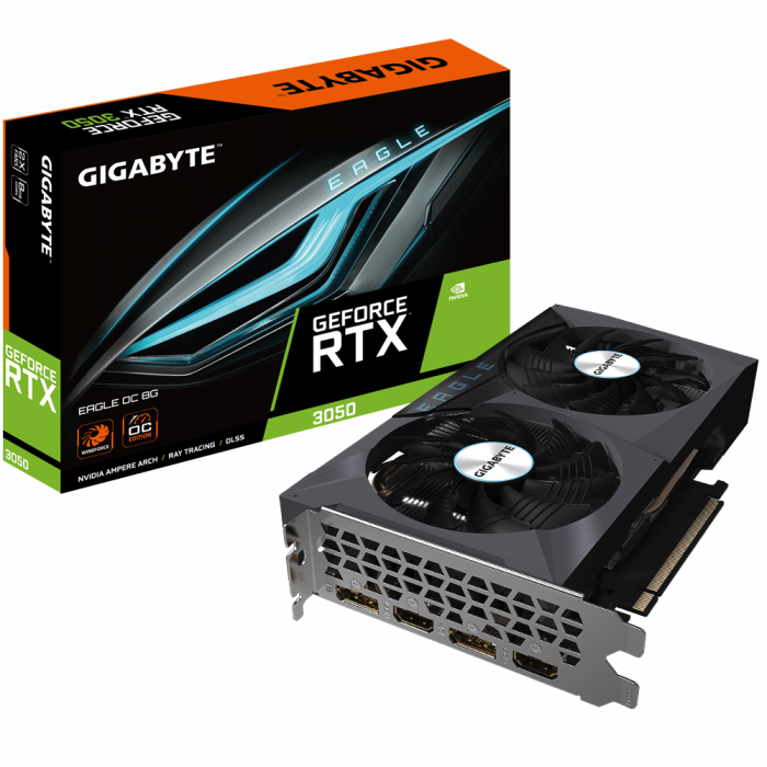 Placa video Gigabyte GeForce RTX 3050 EAGLE OC 8G