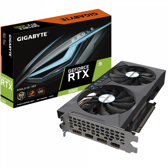 Placa video Gigabyte GeForce RTX 3060 EAGLE 12G 2.0 LHR