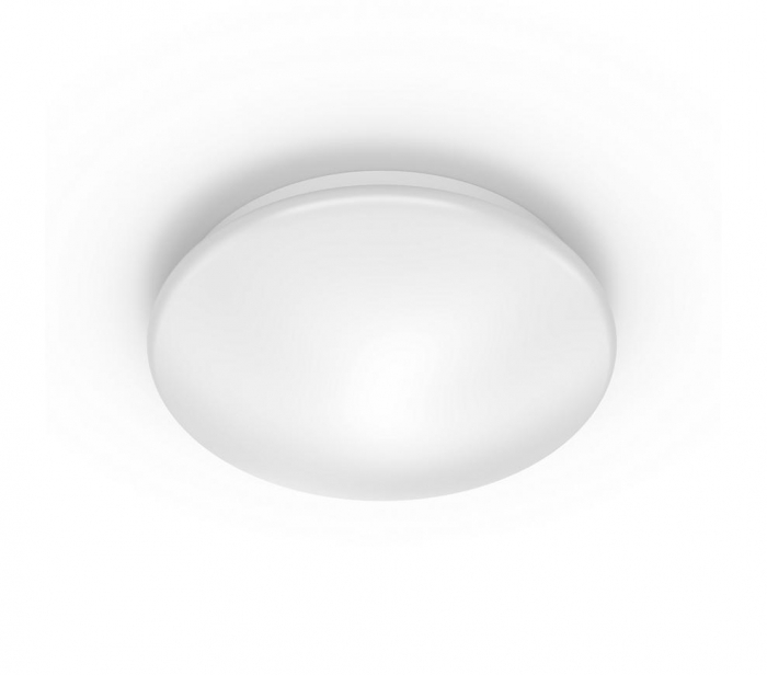 Plafoniera LED Philips Canopus CL259, 17W, 1500 lm, lumina calda (2700K), IP44, 32cm, Metal Plastic, Alb