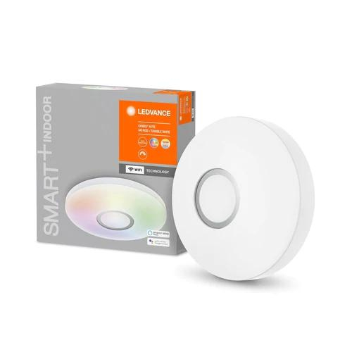 Plafoniera LED RGB Ledvance SMART+ Wifi Orbis Kite White 340, 18W, 1400lm, lumina alba si color (2700-6500K), IP20, O34cm, metal PMMA, Alb