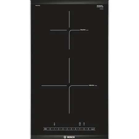 Plita incorporabila Bosch PIB375FB1E, Inductie, 2 zone de gatit, PowerBoost, Direct Select, Timer, Oprire automata, Heat Booster, Negru