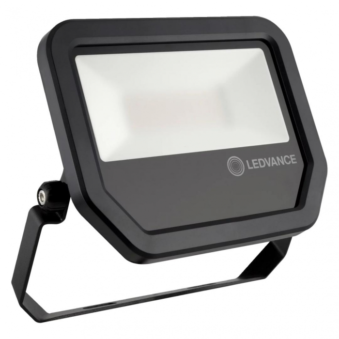 Proiector LED Ledvance FLOODLIGHT PERFORMANCE, 30W, 100-277V, 3600 lm, lumina neutra (4000K), IP65 IK07, 186x177x42mm, aluminiu, Negru