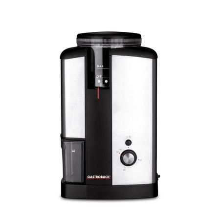 Rasnita de cafea Gastroback 42602, 130W, Timer, 18 setari de grosime, Negru/Inox [4]