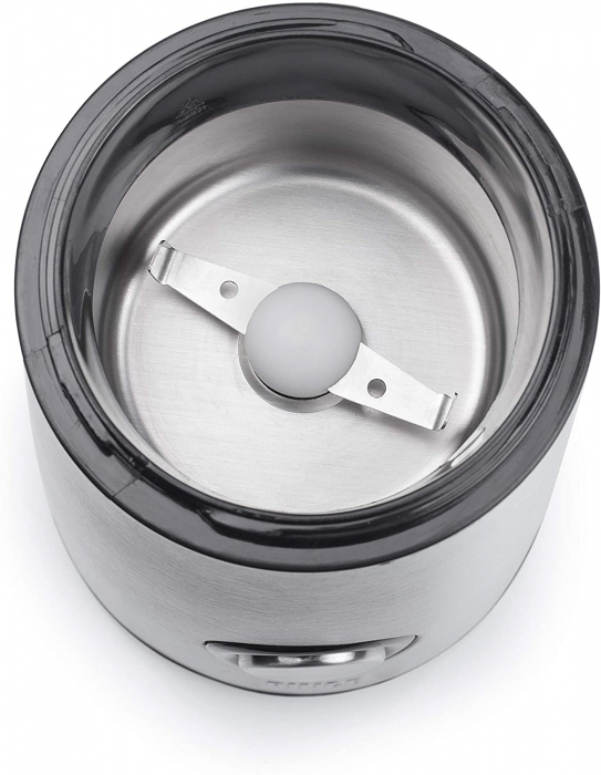 Rasnita de cafea Princess 242196, inox, 150W, 50g, lame din otel inoxidabil, capac transparent, Inox [6]