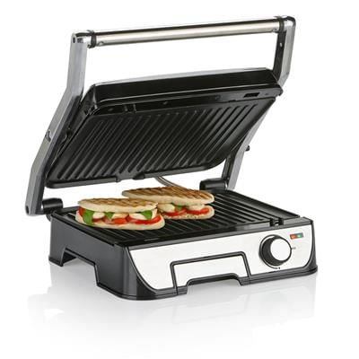-resigilat- contact grill tristar gr-2849, negru argintiu
