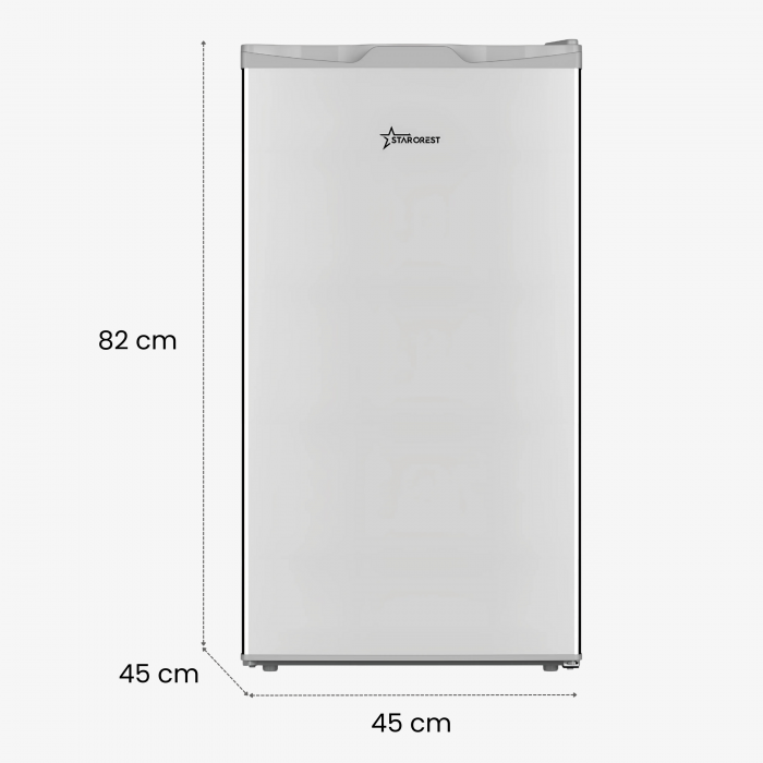 Frigider cu o usa STARCREST SF-85SL-E, Clasa E, Capacitate 85L, Iluminare interioara, Compartiment gheata, H 82 cm, Gri [9]