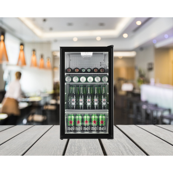 Vitrina frigorifica STARCREST SBC-92BKE, 92 L, Control temperatura, Usa sticla, H 83.2 cm, Negru [8]