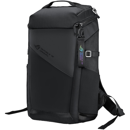 ROG Ranger BP2701 Gaming Backpack – Cybertext Edition -22-liter,large padded pouch that accommodates up to an 17-inch laptop, along with multiple smaller pockets for a fullsize keyboard, mouse and mou PlataCard
