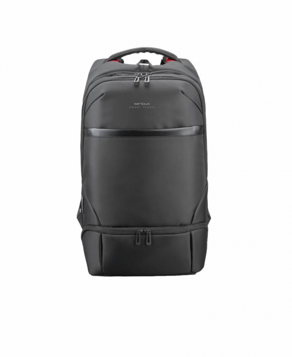 Rucsac notebook Serioux, SMART TRAVEL ST9588, dimensiuni: 32 x 19 x 46 cm, rezistent la apa, compartimente multiple, compartiment separat pentru notebook: max. 15.6 , bretele ajustabile, port de incar