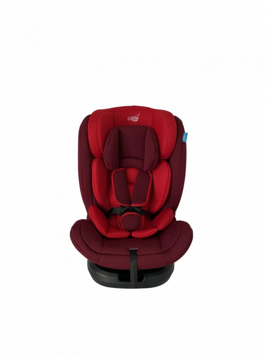 Scaun auto rotativ isofix, 0-36kg, rosu