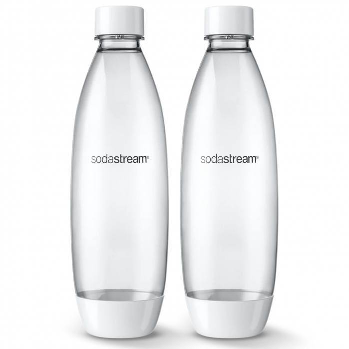 Set 2 sticle apa, Sodastream, Tritan, 1 l, Transparent