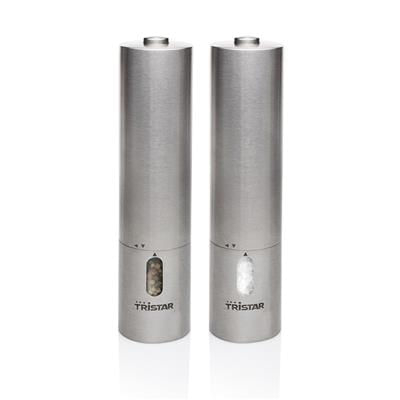 Set rasnite electrice fara fir tristar pm-4005, sare piper, inox
