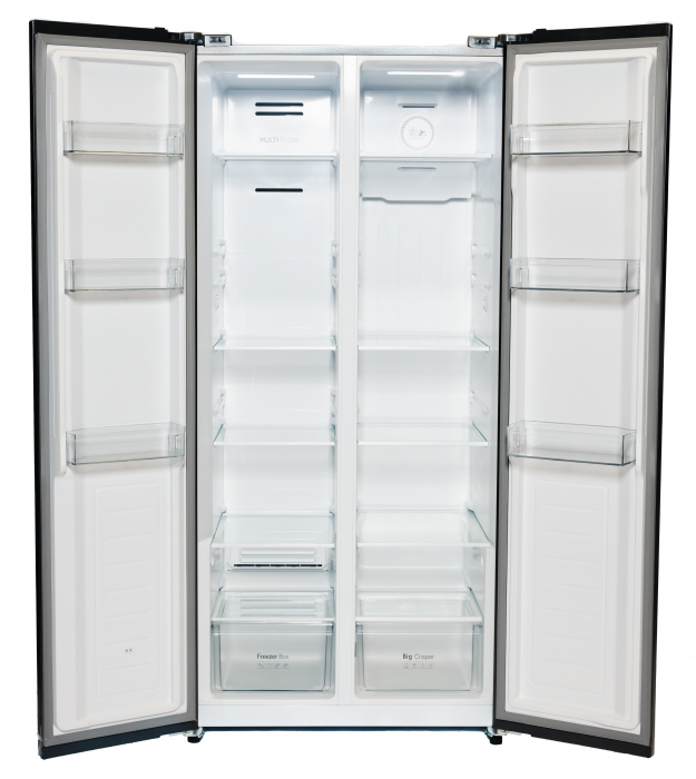 Side by Side STARCREST SSBS-473BKE, Clasa E, No Frost, 473 L, H 178 cm, Display, Compresor Inverter, Inox Negru [2]