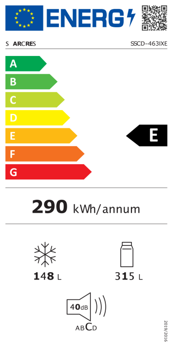 Side by side STARCREST SSCD-463IXE, 463 l, Clasa E, Full No Frost, Compresor Inverter, Display digital, Compartiment convertibil 81 l, H 192 cm, Inox [11]