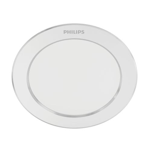 Spot LED incastrat Philips Diamond Cut DL251, 3.5W, 300 lm, lumina calda(3000K), IP20, 9.5cm, Alb