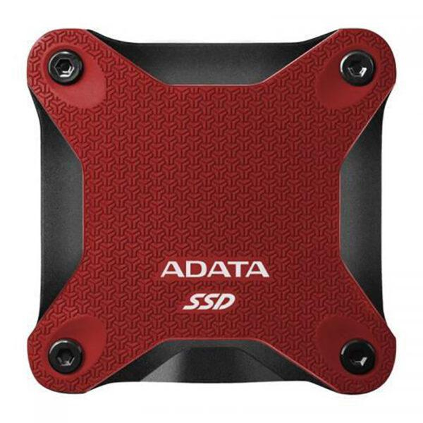 SSD Extern ADATA SD600Q, 2.5 , 240GB, USB 3.1, R W speed: up to 440 430MB s, Rosu