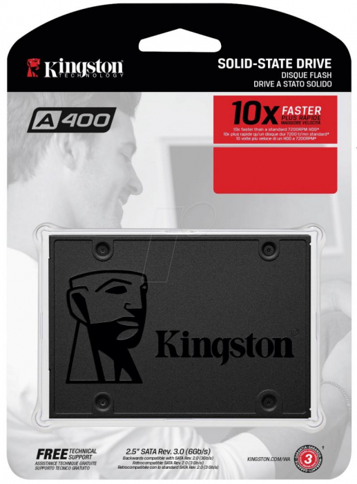 Ssd kingston a400, 480gb, 2.5 , sata iii