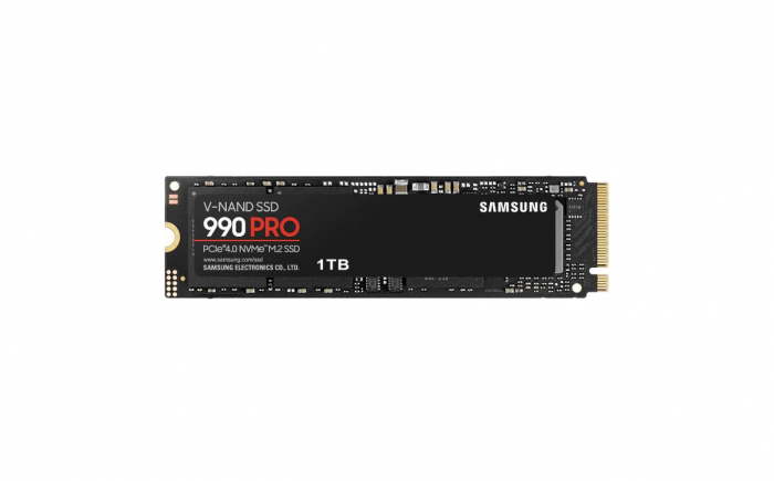 SSD Samsung, 990 PRO, retail, 1TB, NVMe M.2 2280 PCI-E, R W speed:7450 6900 MB s