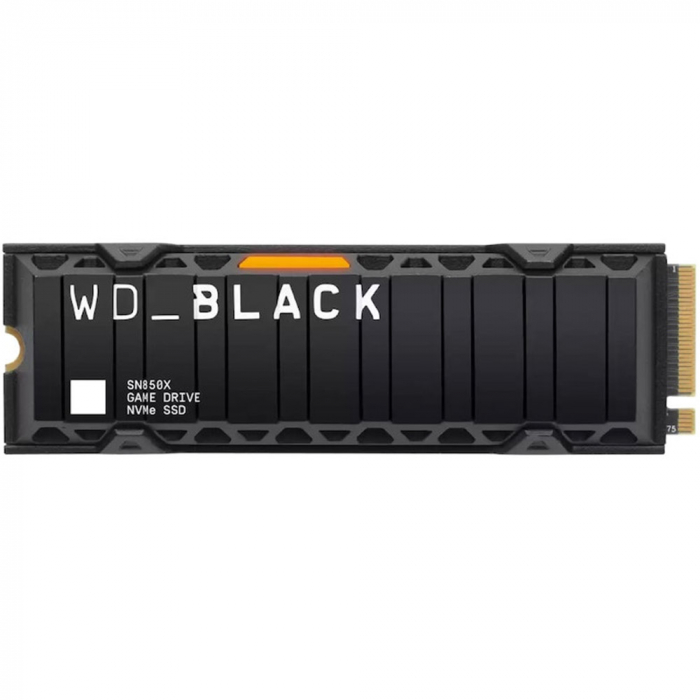 SSD WD, BLACK SN850X, 1TB, M.2 2280 PCI Express, R W speed 5150 4900MB s