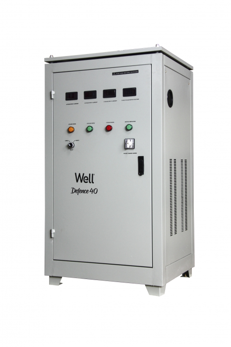 Stabilizator automat de tensiune trifazat 40kva 32kw, fara ambalaj, well