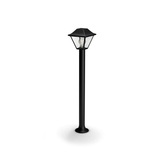 Stalp de gradina Philips Alpenglow, E27, 1x60W, IP44, Negru, dimensiuni 899x174x174mm;