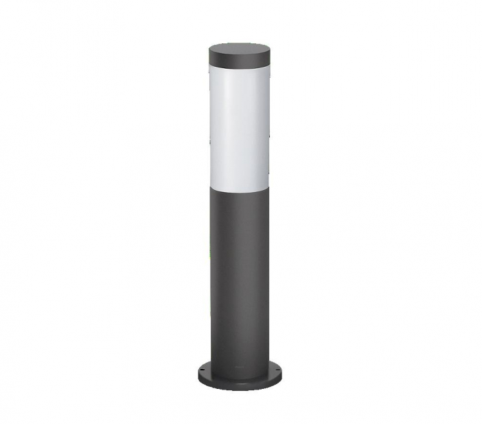 Stalp pentru iluminat exterior Philips Utrecht, 1xE27, max 20W, IP44, 450x120mm, Antracit