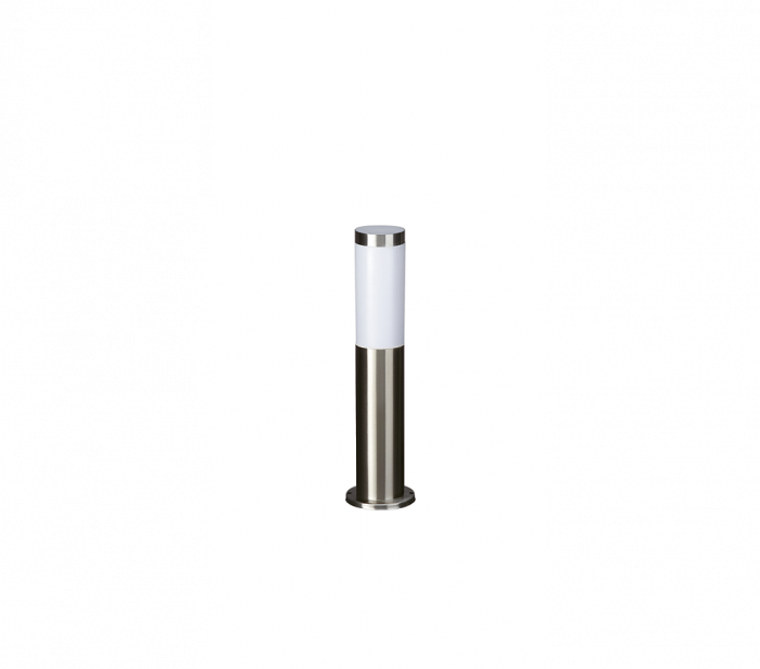 Stalp pentru iluminat exterior Philips Utrecht, 1xE27, max 20W, IP44, 450x120mm, Inox