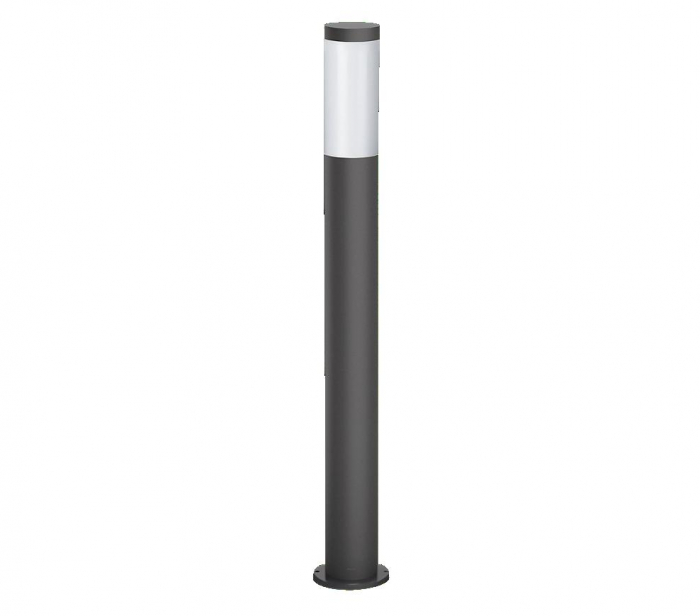 Stalp pentru iluminat exterior Philips Utrecht, 1xE27, max 20W, IP44, 800x120mm, Antracit