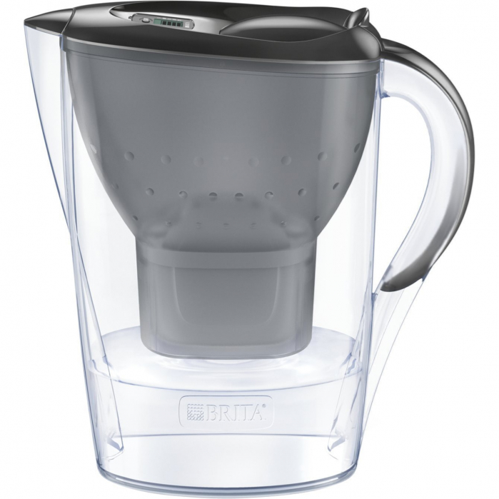 Starter pack BRITA Marella 2,4 L cu 3 filtre Maxtra+, gri