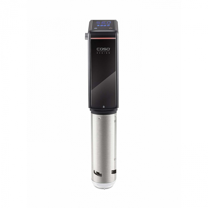 Stick pentru gatit Sous - Vide CASO DESIGN SV 300, 01312, 800W, Capacitate incalzire 15 litri, Timer, Temperatura ajustabila 0.5 - 90 C , Display digital, Negru Inox