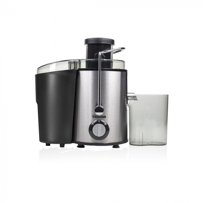 Storcator de fructe si legume Tristar SC-2284, 400 W, 2 viteze, silentios 78dB, sistem antipicurare, recipient suc, rezervor pulpa, otel inoxidabil [2]
