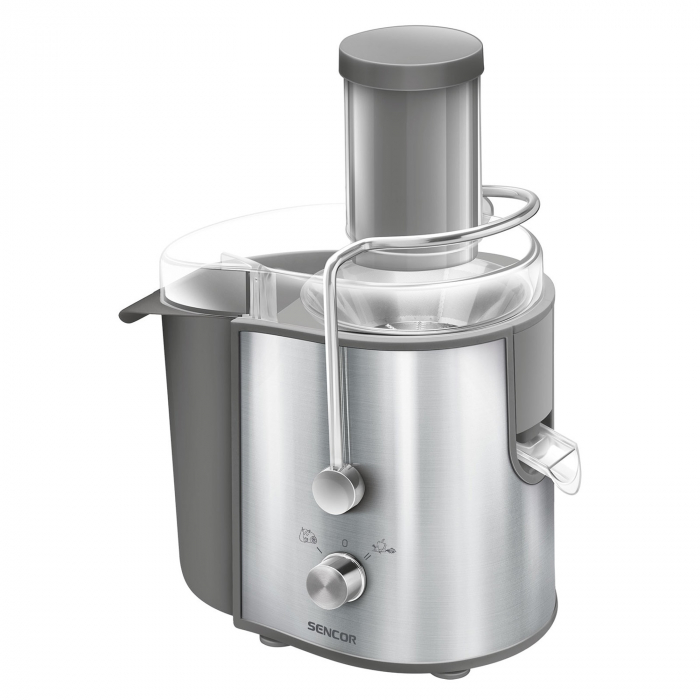 Storcator Fructe Sencor SJE 1055SS, 800 W, 2 viteze, 0.75L, fanta alimentare XL, Inox