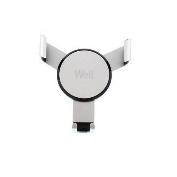 Suport Auto Ventilatie Well AVG01, Montabil pe grila de aerisire, Rotire completa 360⁰, Aluminiu [2]